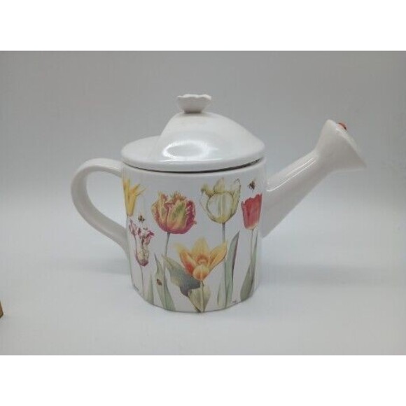 marjolein bastin nature's sketchbook Watering Can Teapot Figural - Picture 1 of 8